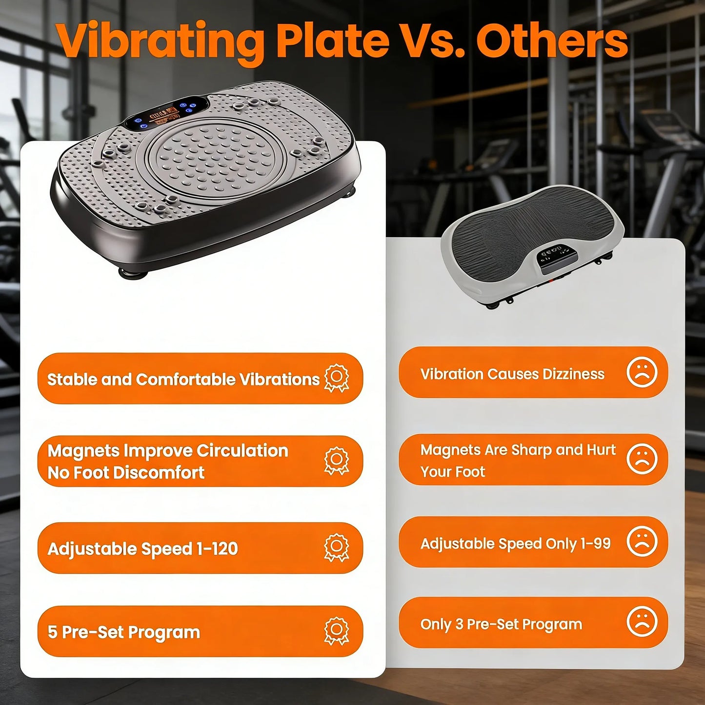 120-Speed Vibrating Exercise Plate: Full-Body Fitness & Relaxation Tool