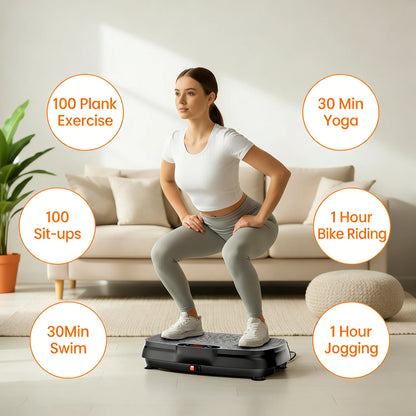 120-Speed Vibrating Exercise Plate: Full-Body Fitness & Relaxation Tool