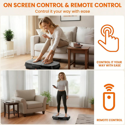 120-Speed Vibrating Exercise Plate: Full-Body Fitness & Relaxation Tool
