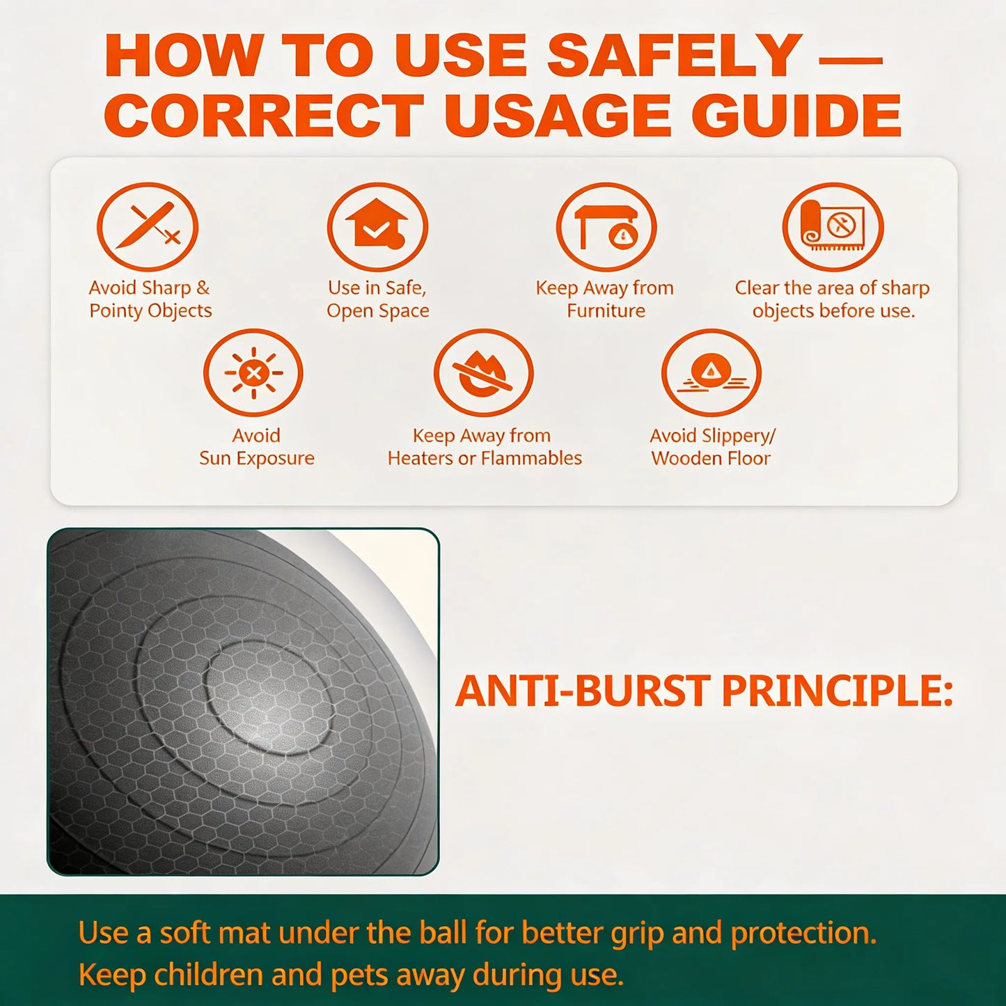 Multi-Purpose Exercise Yoga Ball: Home Fitness & Wellness Tool