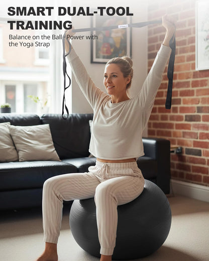 Multi-Purpose Exercise Yoga Ball: Home Fitness & Wellness Tool