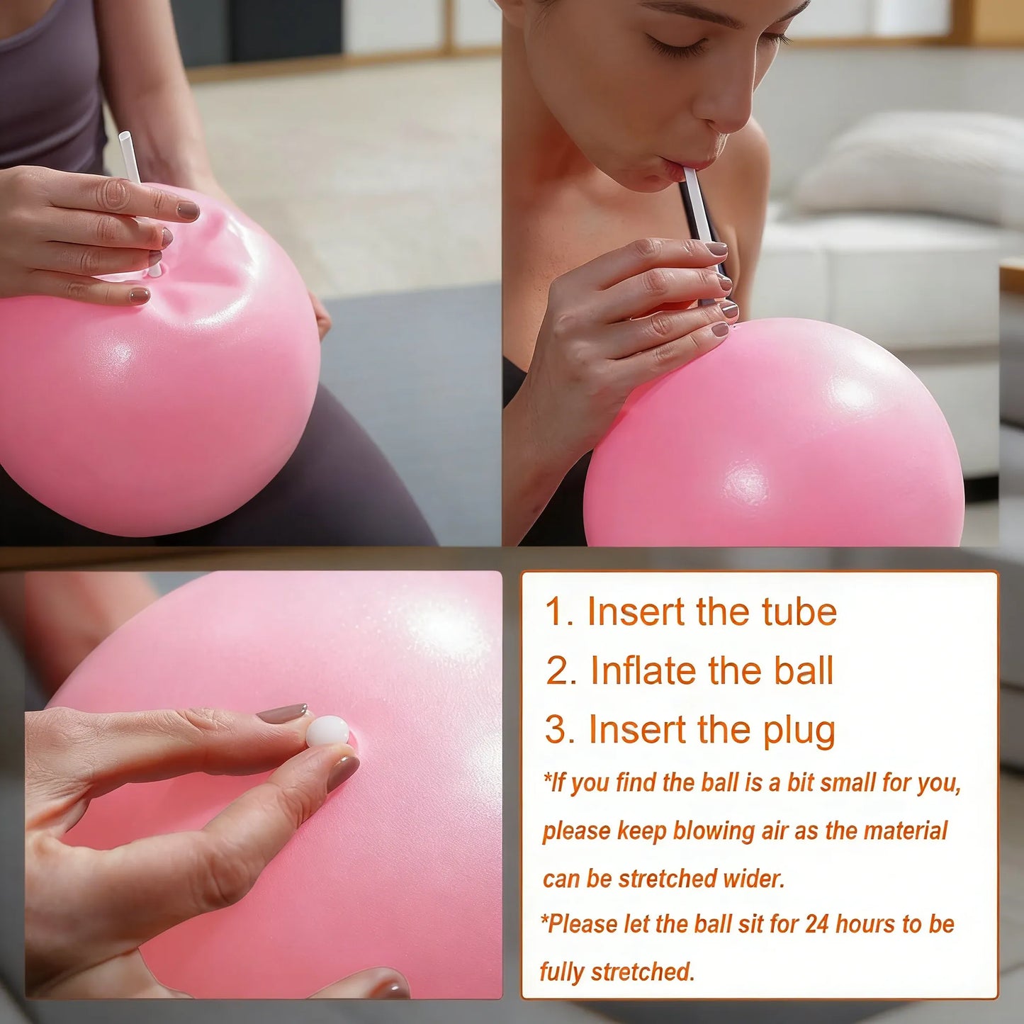 Mini Pilates Exercise Ball: Core Strength & Posture Support Tool