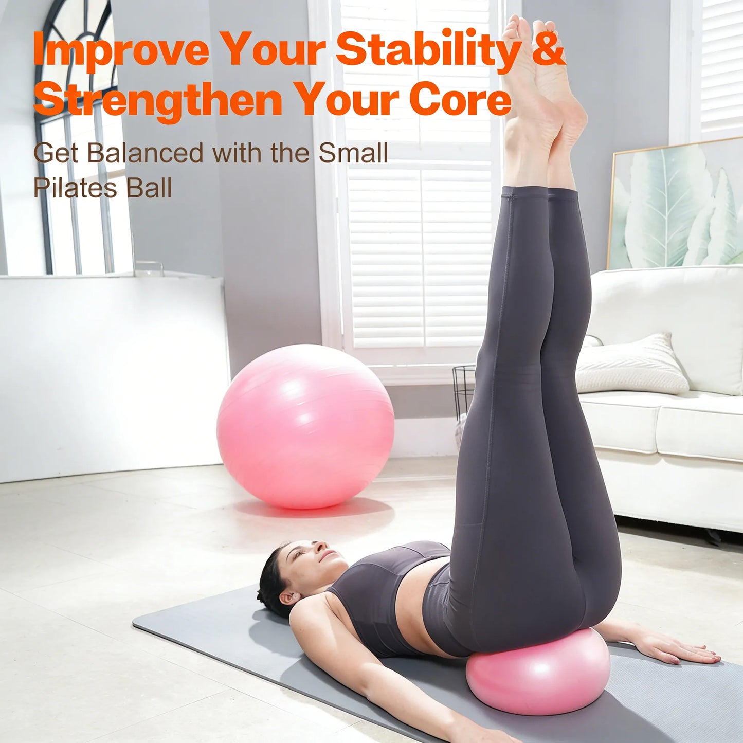 Mini Pilates Exercise Ball: Core Strength & Posture Support Tool