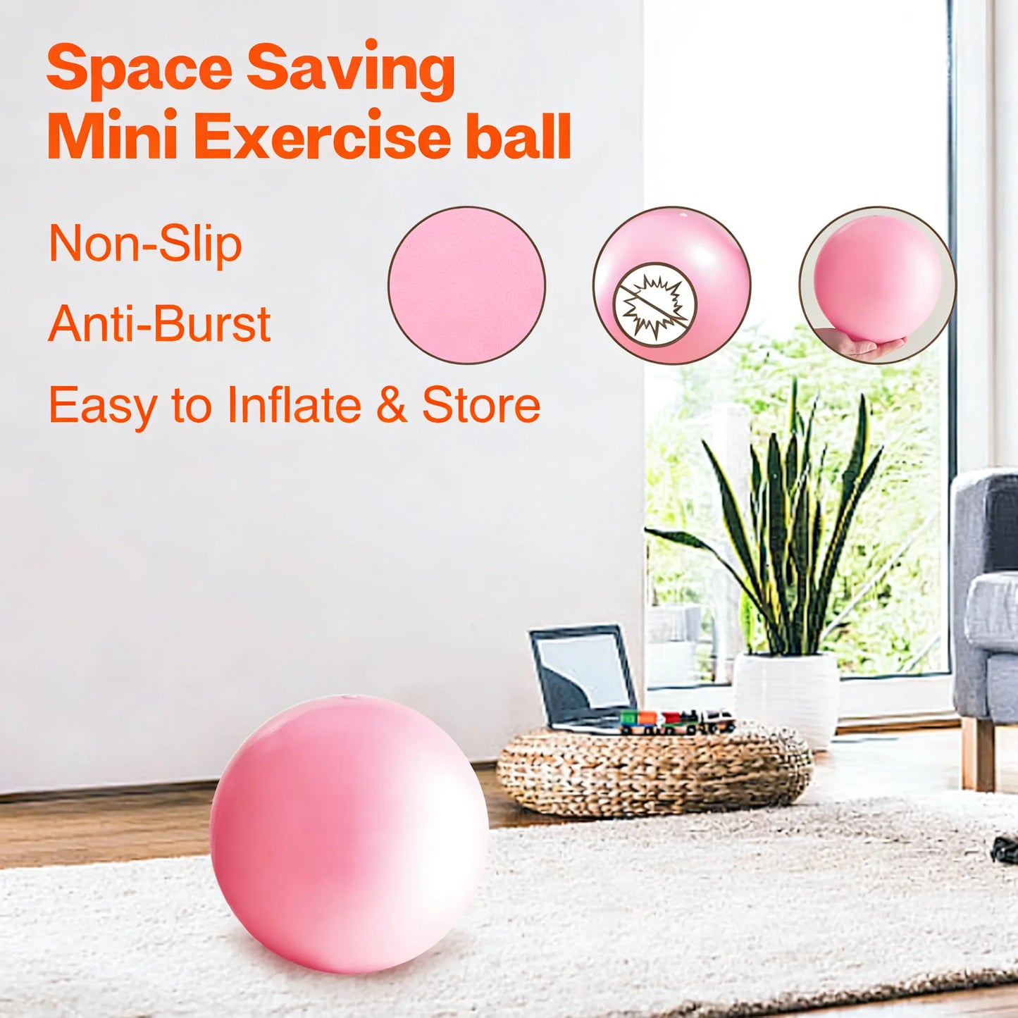 Mini Pilates Exercise Ball: Core Strength & Posture Support Tool