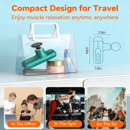 Compact Mini Massage Gun: Portable Muscle Relief Tool